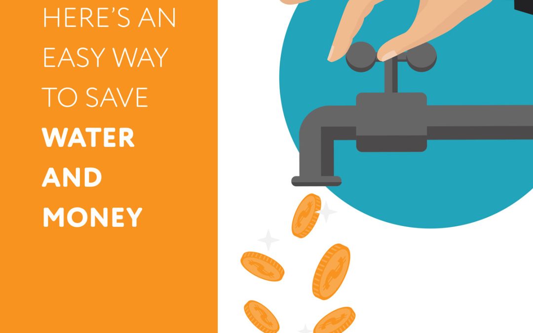 HERE’S AN EASY WAY TO SAVE WATER AND MONEY